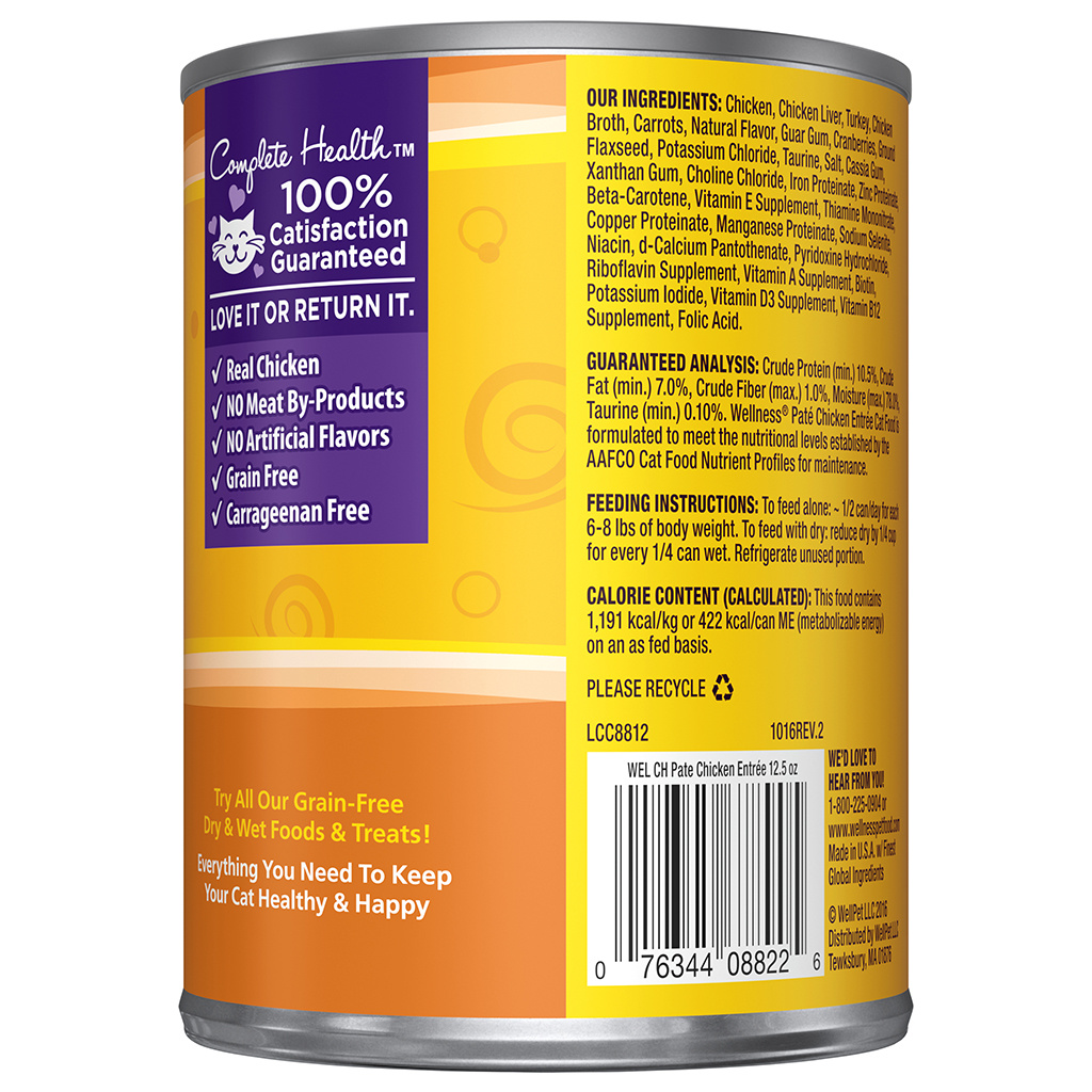 Wellness Chicken Pate Cat 12.5 oz