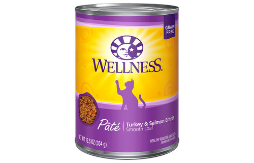 Wellness Turkey & Salmon Pate Cat 12.5 oz