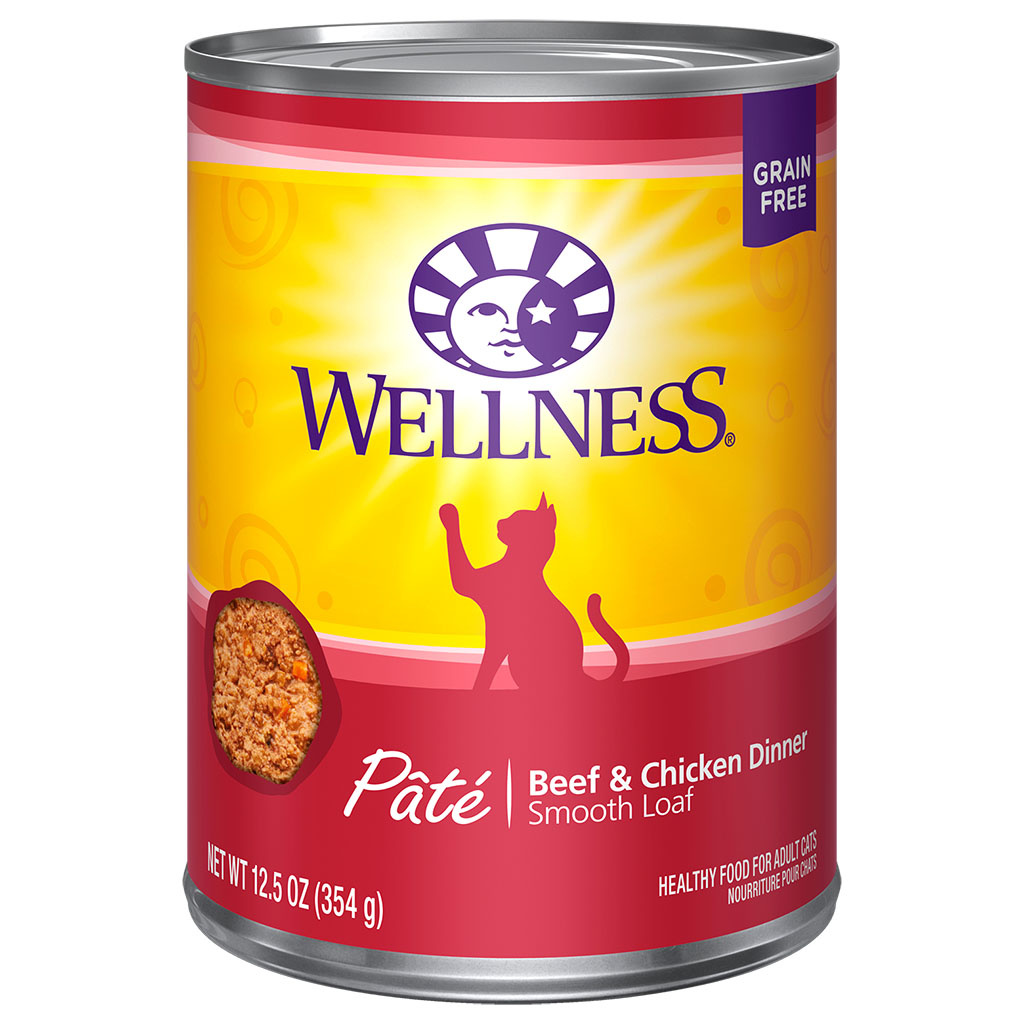 Wellness Beef Chicken Pate Cat 12.5 oz
