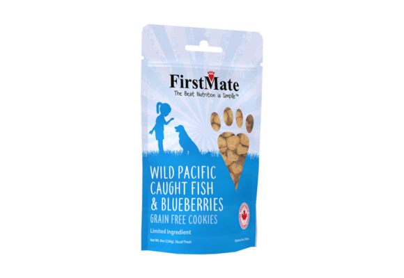 FirstMate GF Fish & Blueberry Treat Dog 8 oz