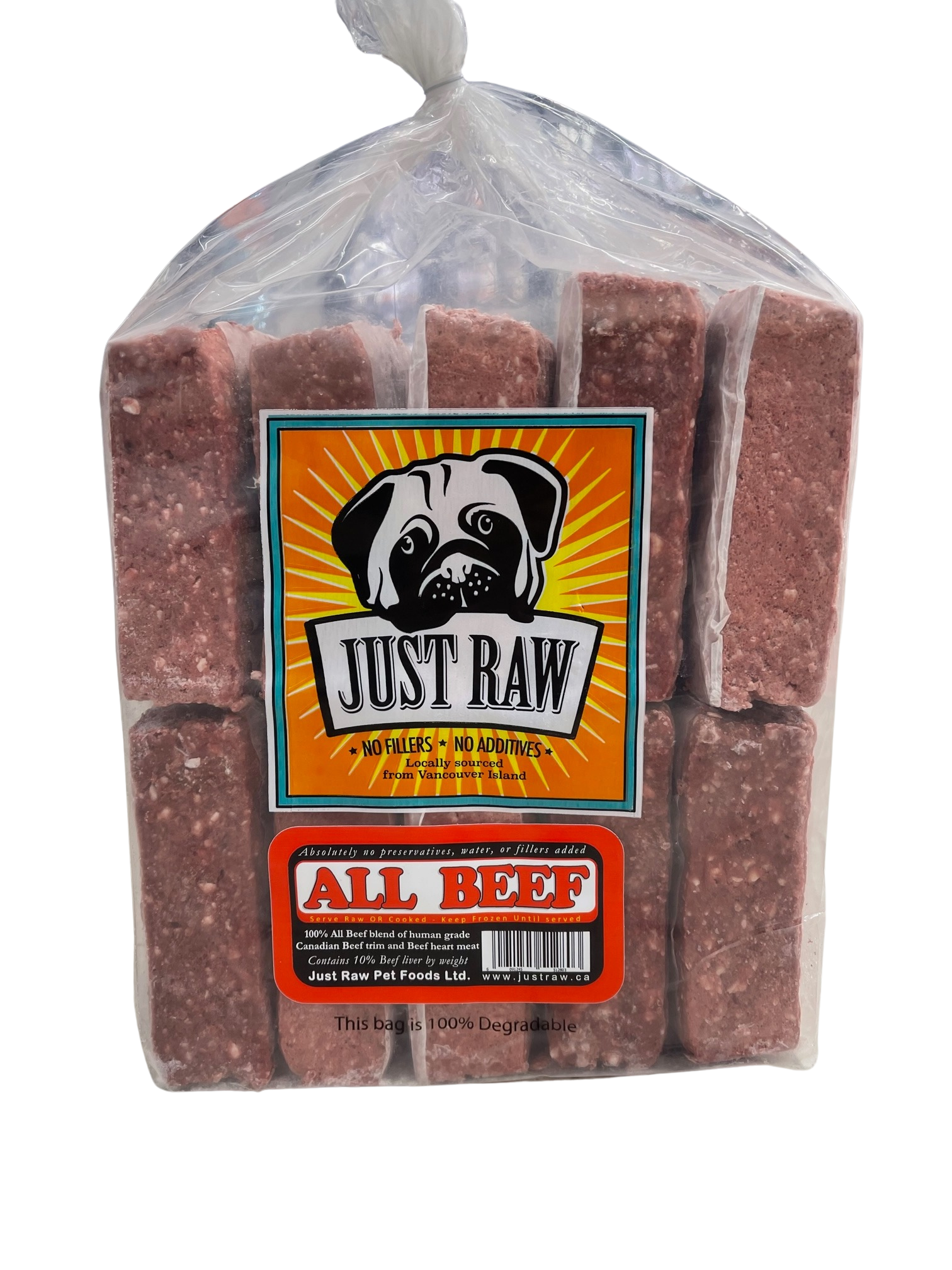 Just Raw All Beef 10 x 1lb