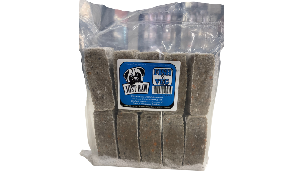 Just Raw Fish & Veg Dog 10 x .5 lb