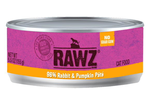 Rawz 96% Rabbit & Pumpkin Pate Cat 156 g