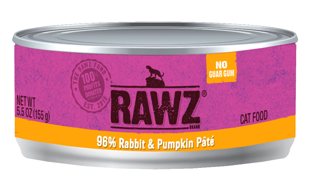 Rawz 96% Rabbit & Pumpkin Pate Cat 156 g