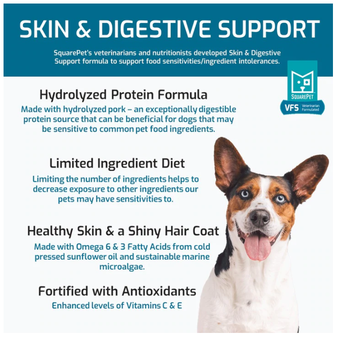 SquarePet Skin & Digestive Pork 10kg Dog