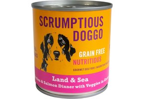 Doggo Chicken & Salmon Dinner with Veggies in Gravy 9oz
