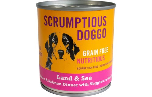 Doggo Chicken & Salmon Dinner with Veggies in Gravy 9oz