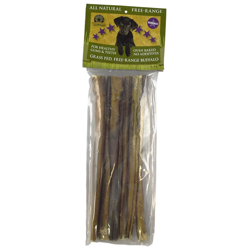SilverSpur Buffalo Bully Sticks 12” 6-pack