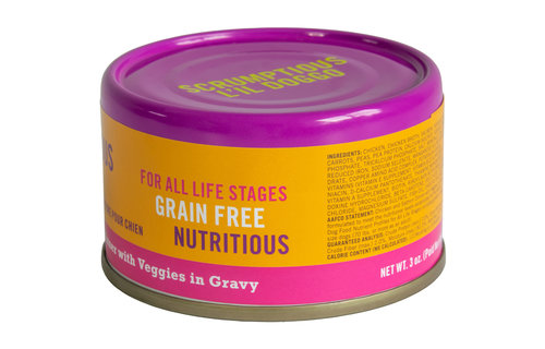 L'il Doggo Chicken & Salmon Dinner with Veggies in Gravy 3oz