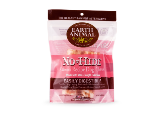 Earth Animal NoHide Chew Salmon Small 2pk
