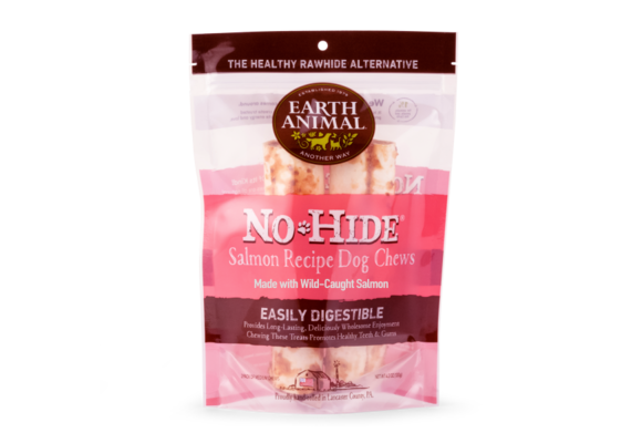 Earth Animal NoHide Chew Salmon Medium 2pk