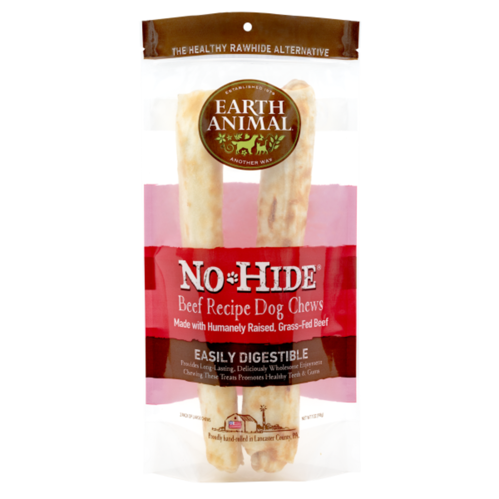 Earth Animal NoHide Chew Beef Large 2pk - Woofy's by Paw Street Market Earth Animal NoHide Chew Beef Large 2pk - Woofy's by Paw Street Market