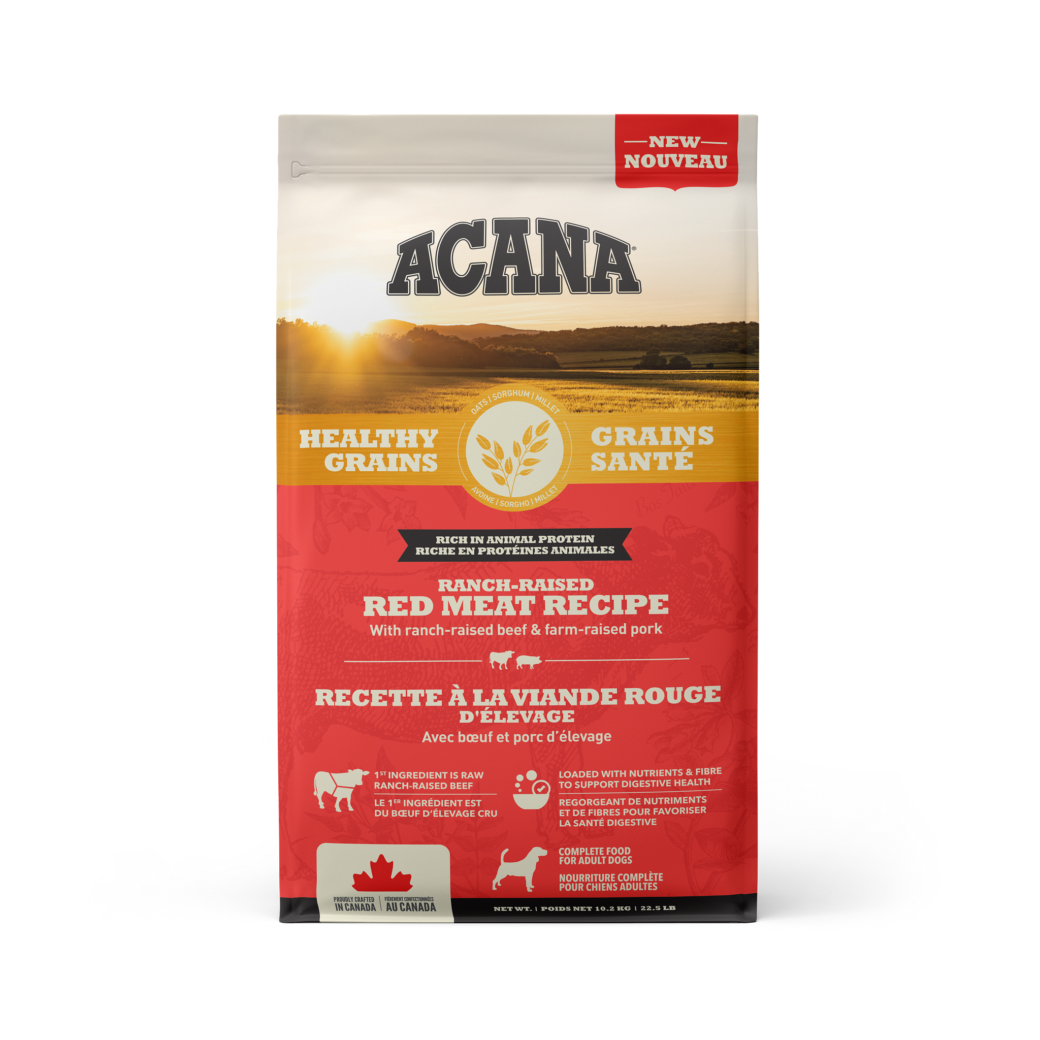 Acana Healthy Grains Red Meat 10.2kg
