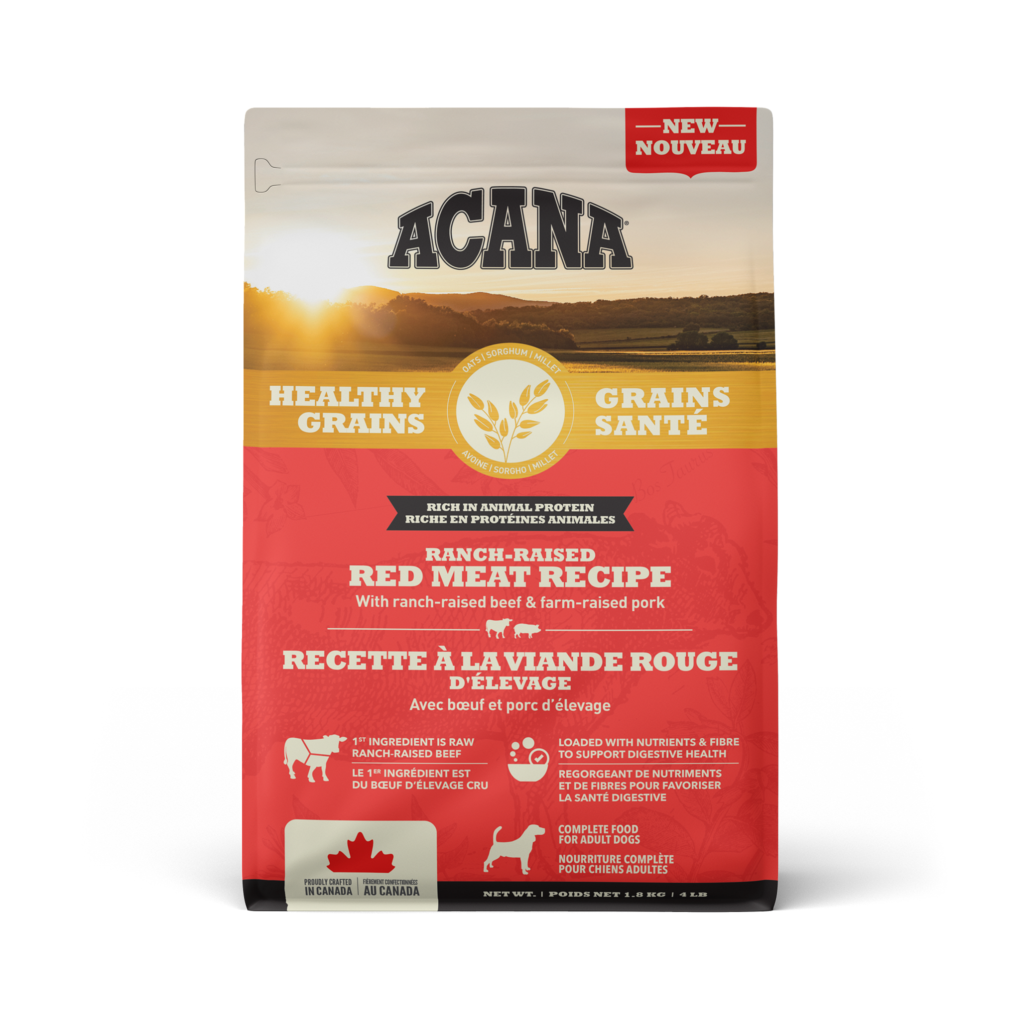 Acana Healthy Grains Red Meat 1.8kg