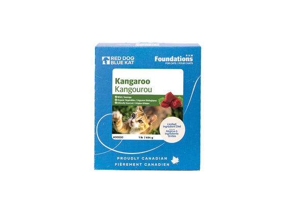 Red Dog Blue Kat Foundations Kangaroo Recipe for Cats 1 lb