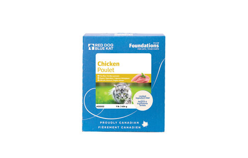 Red Dog Blue Kat Foundations Chicken Recipe for Cats 1lb