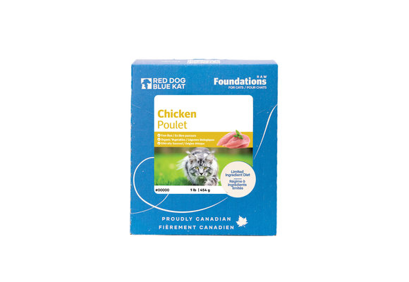 Red Dog Blue Kat Foundations Chicken Recipe for Cats 1lb
