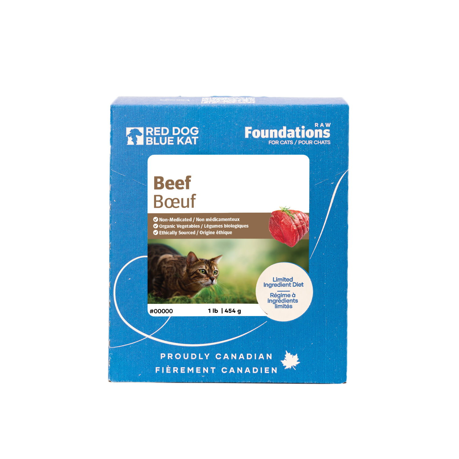 Red Dog Blue Kat Foundations Beef Recipe for Cats 1lb