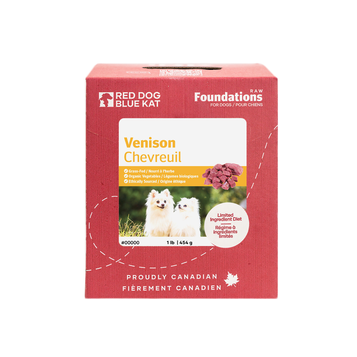 Red Dog Blue Kat Foundations Venison Recipe for Dogs 1lb