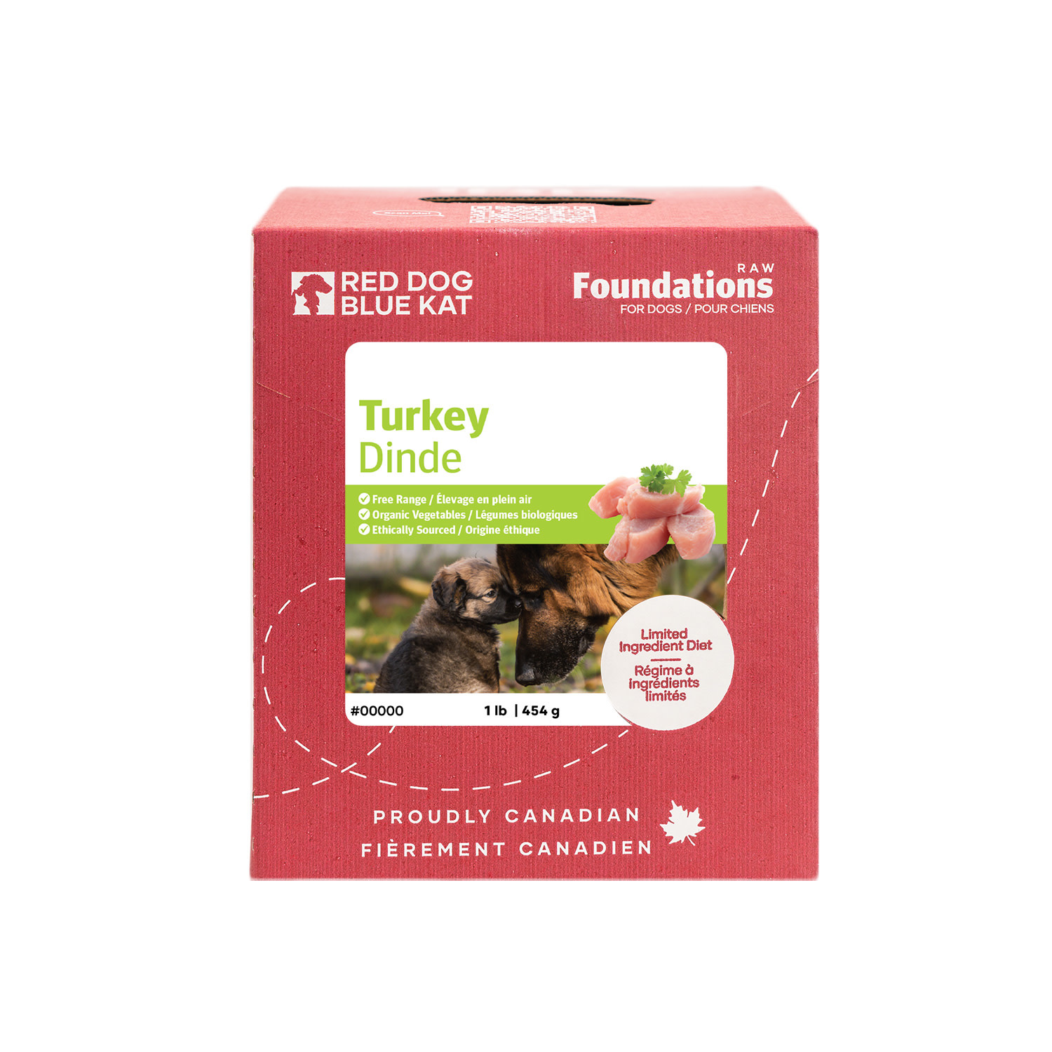 Red Dog Blue Kat Foundations Turkey Recipe for Dogs1lb