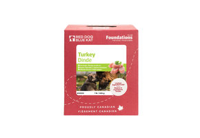 Red Dog Blue Kat Foundations Turkey Recipe for Dogs 4 x 1/4lb