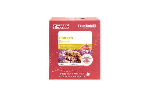 Red Dog Blue Kat Foundations Chicken Recipe for Dogs1lb