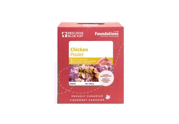 Red Dog Blue Kat Foundations Chicken Recipe for Dogs 1lb