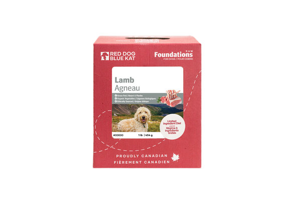 Red Dog Blue Kat Foundations Lamb Recipe for Dogs 1lb