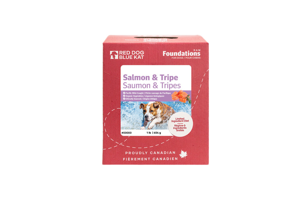 Red Dog Blue Kat Foundations Salmon & Tripe Recipe for Dogs1lb