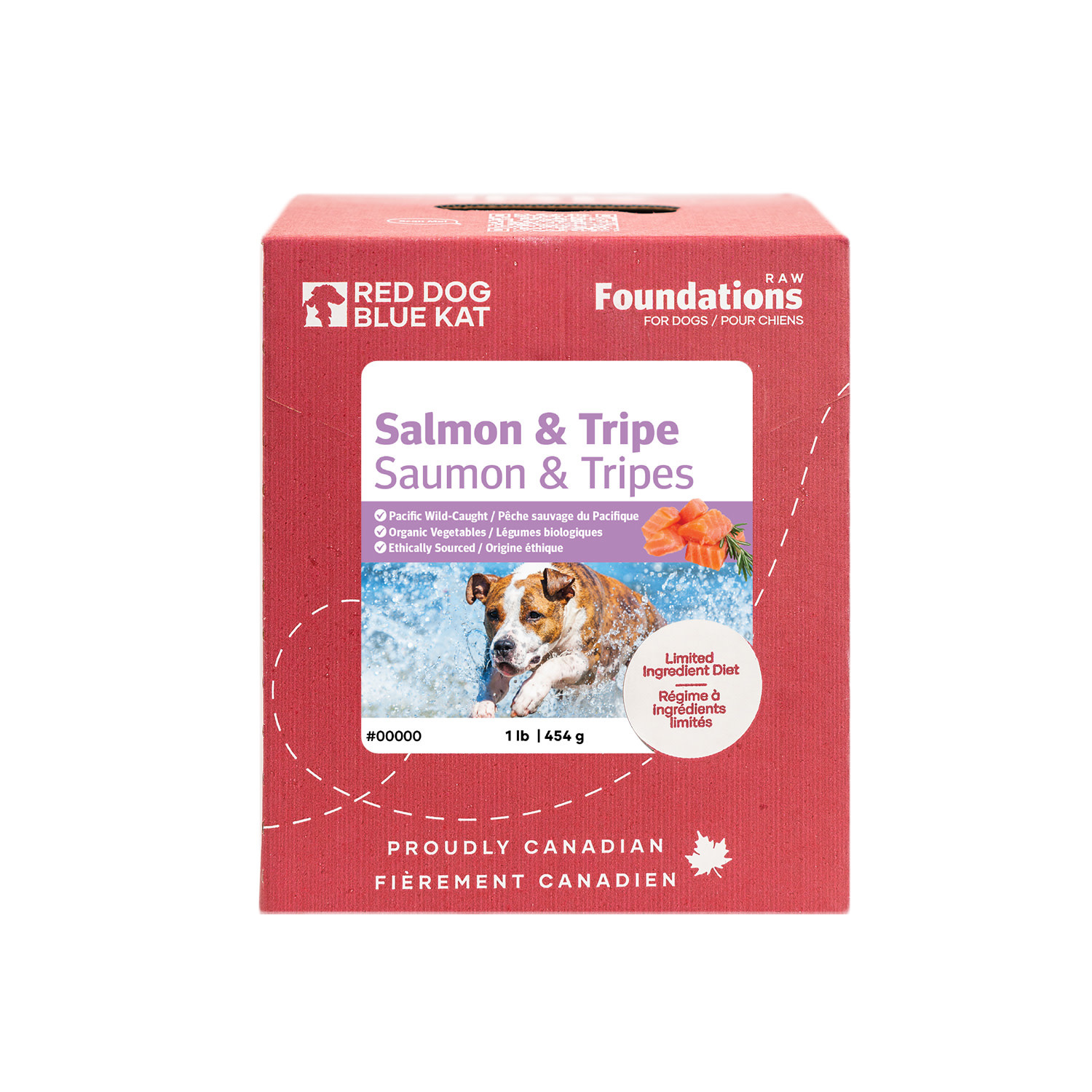 Red Dog Blue Kat Foundations Salmon & Tripe Recipe for Dogs1lb