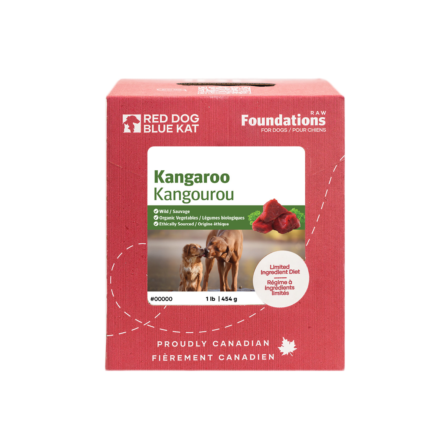 Red Dog Blue Kat Foundations Kangaroo Recipe for Dogs 1lb