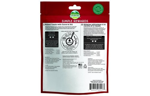 OXBOW Carrot & Dill Treats 85g