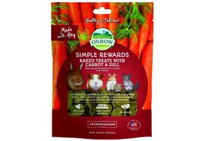 OXBOW Simple Rewards Baked Treats w/ Carrot & Dill 3oz