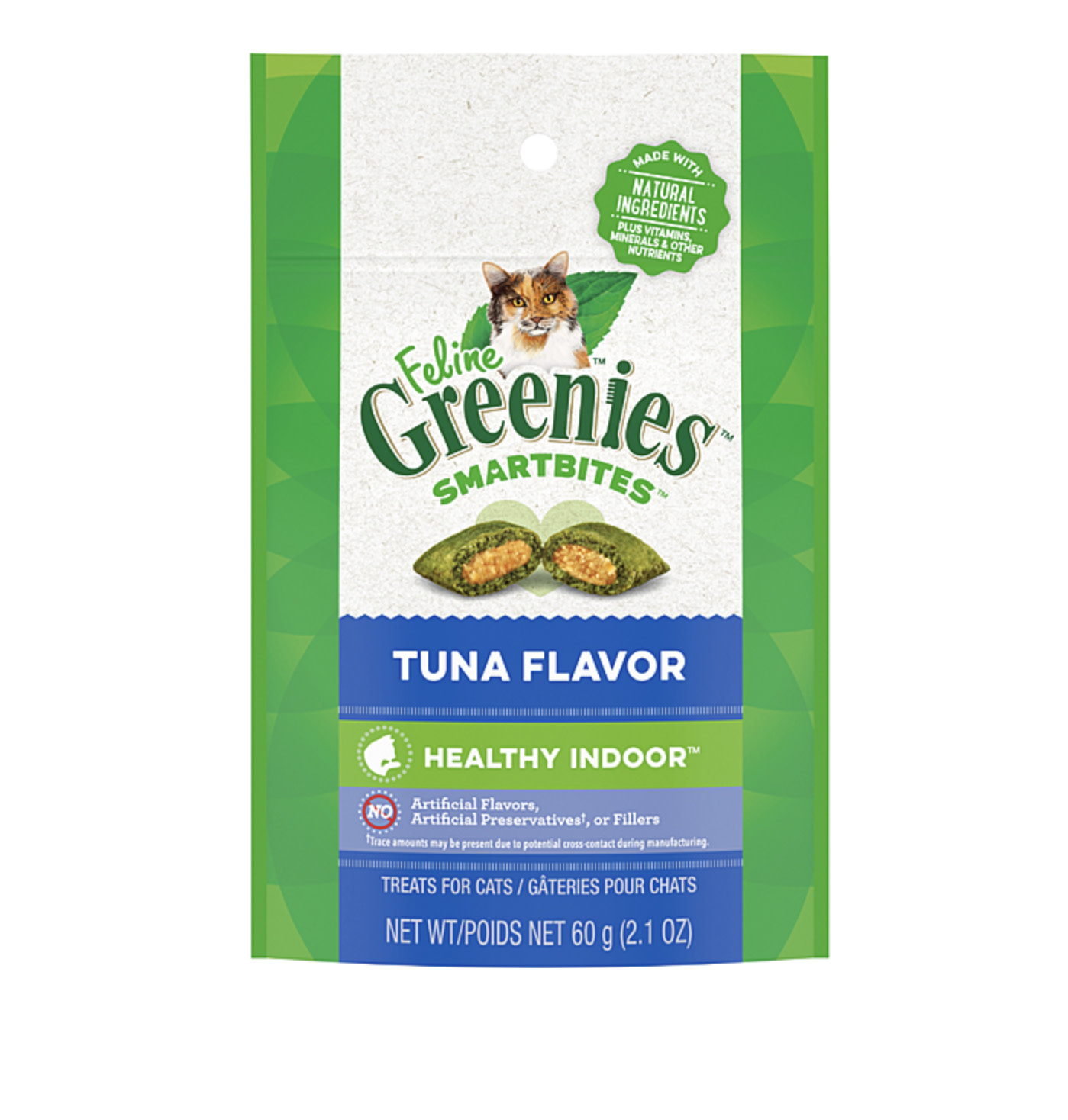 Greenies Smartbites Hairball Tuna Cat 2.1 oz