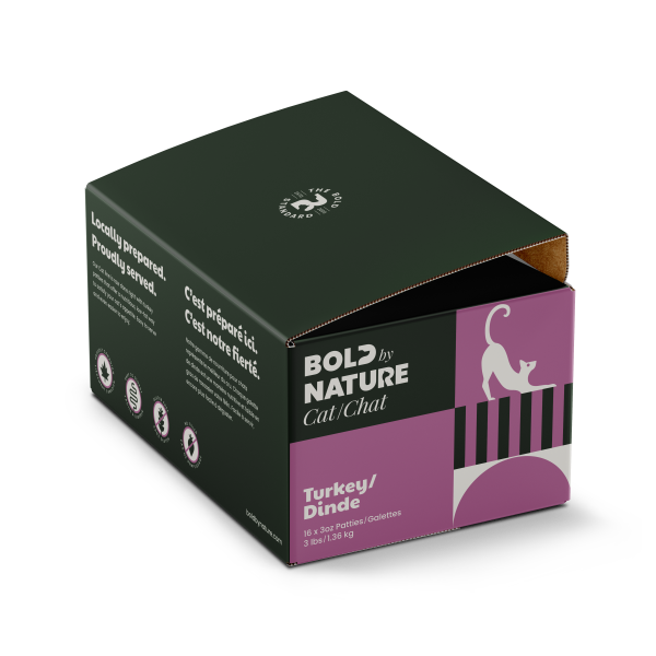 Bold by Nature Turkey Patties for Cats 3lb