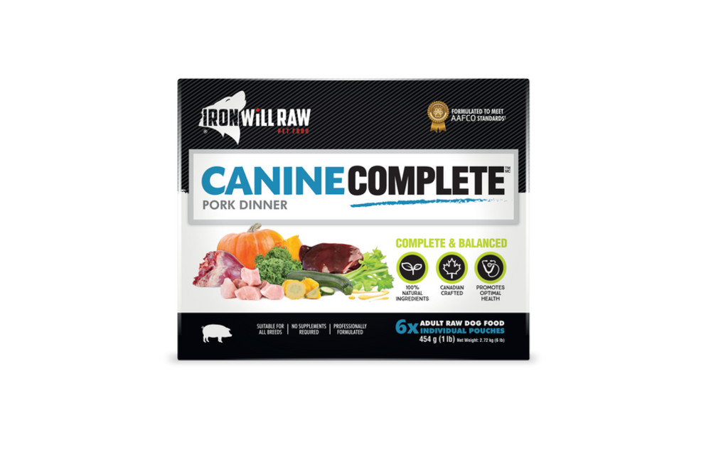 Iron Will Raw Complete Pork Dinner 6/1 lb