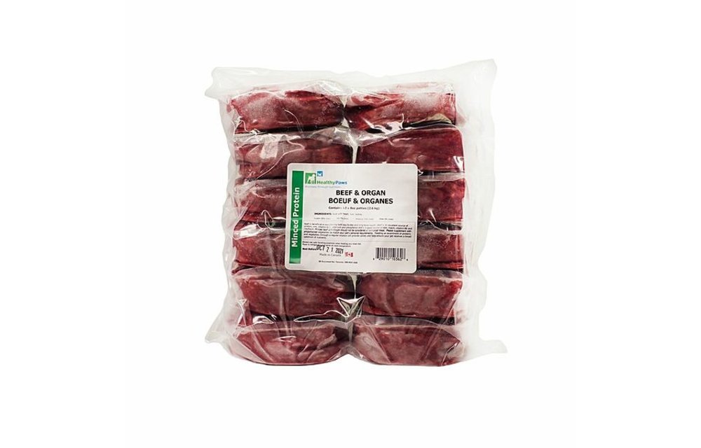 Healthy Paws Mince Patties Beef & Organ 2.6kg