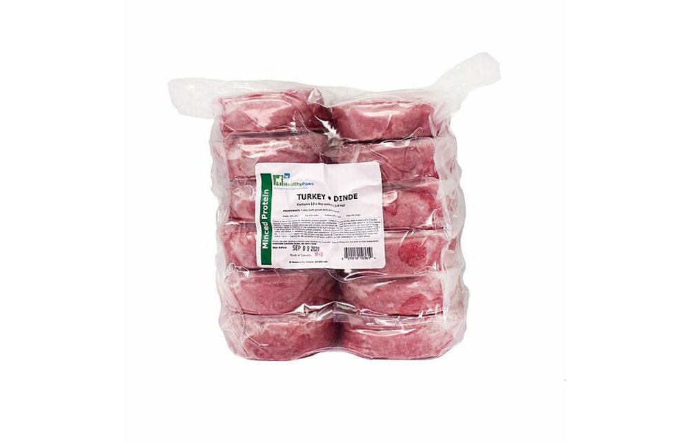 Healthy Paws Mince Patties Turkey & Organ 2.6kg