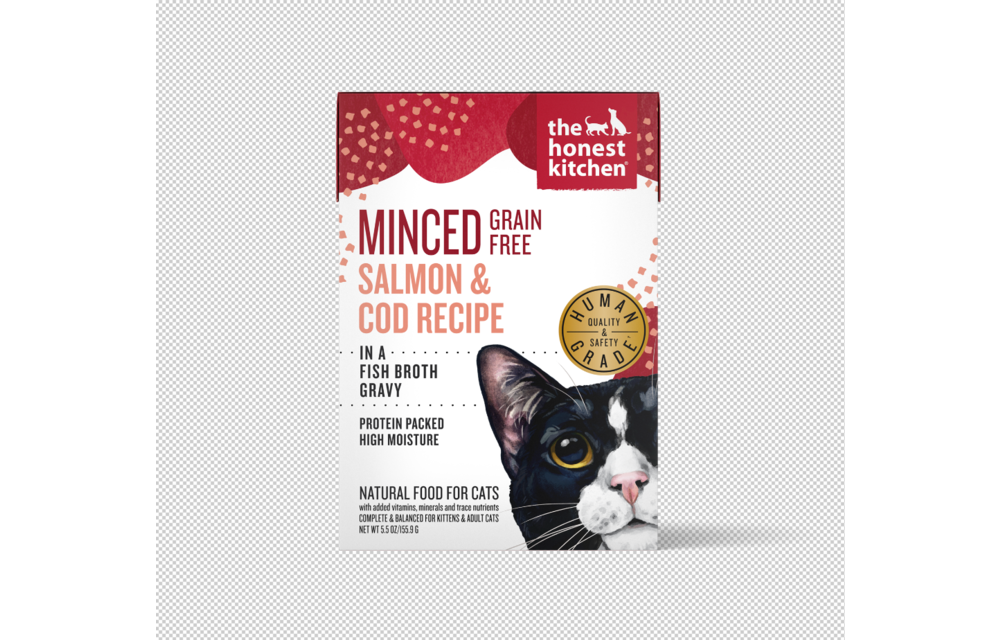 The Honest Kitchen Cat Minced Salmon & Cod 5.5oz