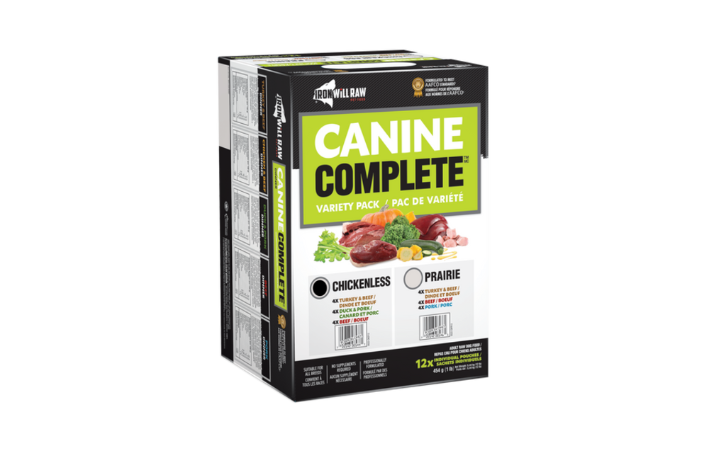 Iron Will Raw Complete Chickenless Variety Pack 12/1 lb