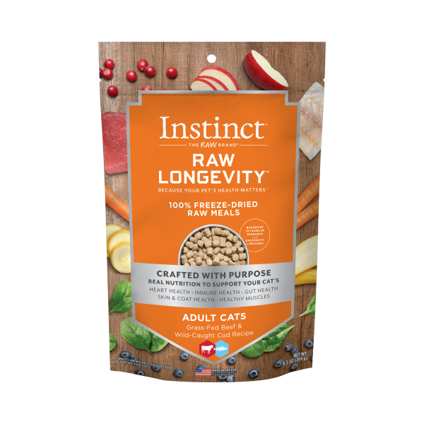 Instinct Cat Raw Longevity FD Meals Cod/Beef 9.5oz