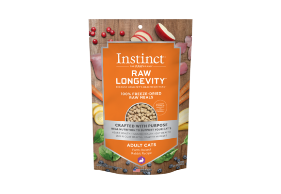 *Disc* Instinct Cat Raw Longevity FD Meals Rabbit 9.5oz