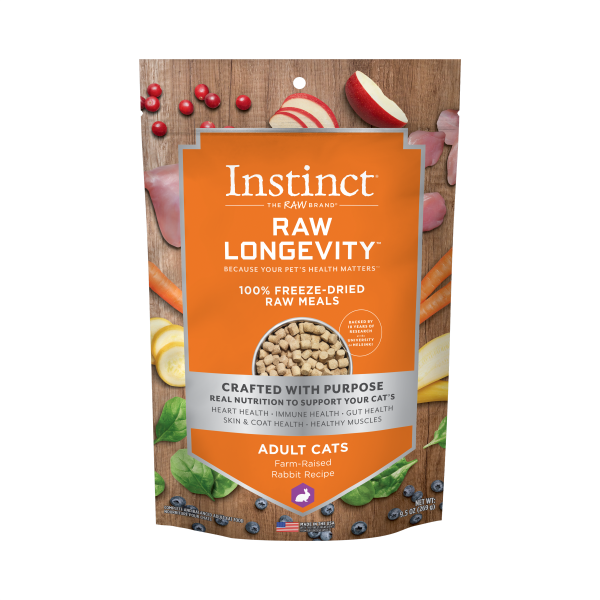 Instinct Cat Raw Longevity FD Meals Rabbit 9.5oz