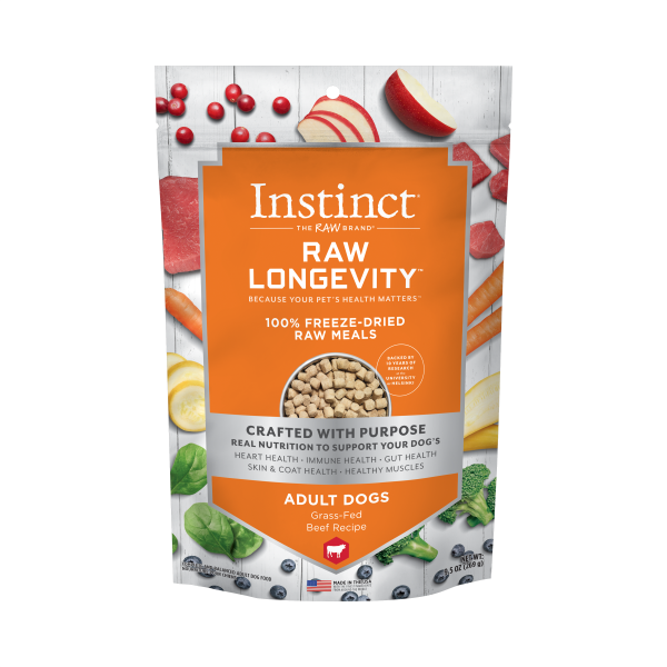 Instinct Dog Raw Longevity FD Beef 9.5oz
