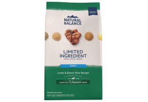 Natural Balance LID Lamb & Rice Puppy 24 lb
