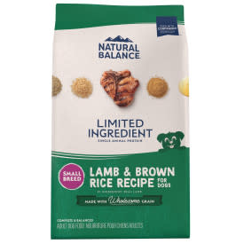 Natural Balance LID Lamb & Rice Sml Breed Dog 12 lb