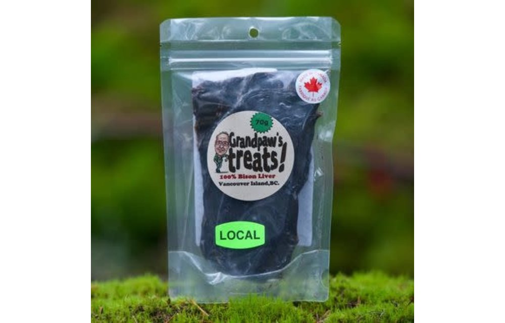 Grandpaw's Treats Bison Liver 70g