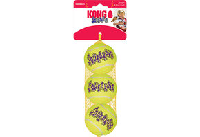 Kong AirDog Squeaker Tennis Ball Medium 3pk