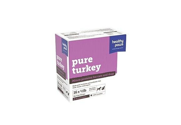 Healthy Paws Mince Patties Turkey & Organ 8lb