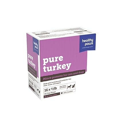 Healthy Paws Mince Patties Turkey & Organ 8lb